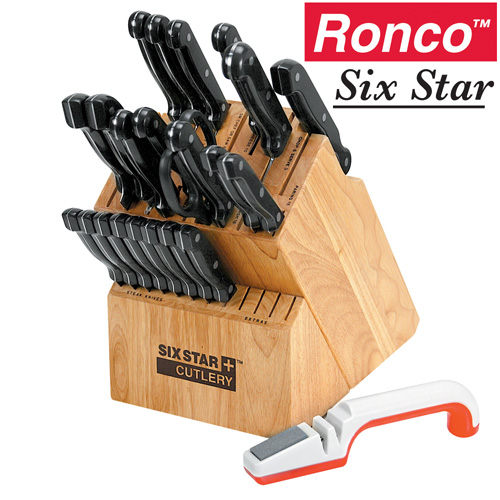 Ronco Six Star+ 25-Piece Knife Set 
